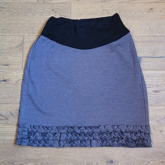 2/$10 Maternity Ruffle Skirt - Picture 1 of 4